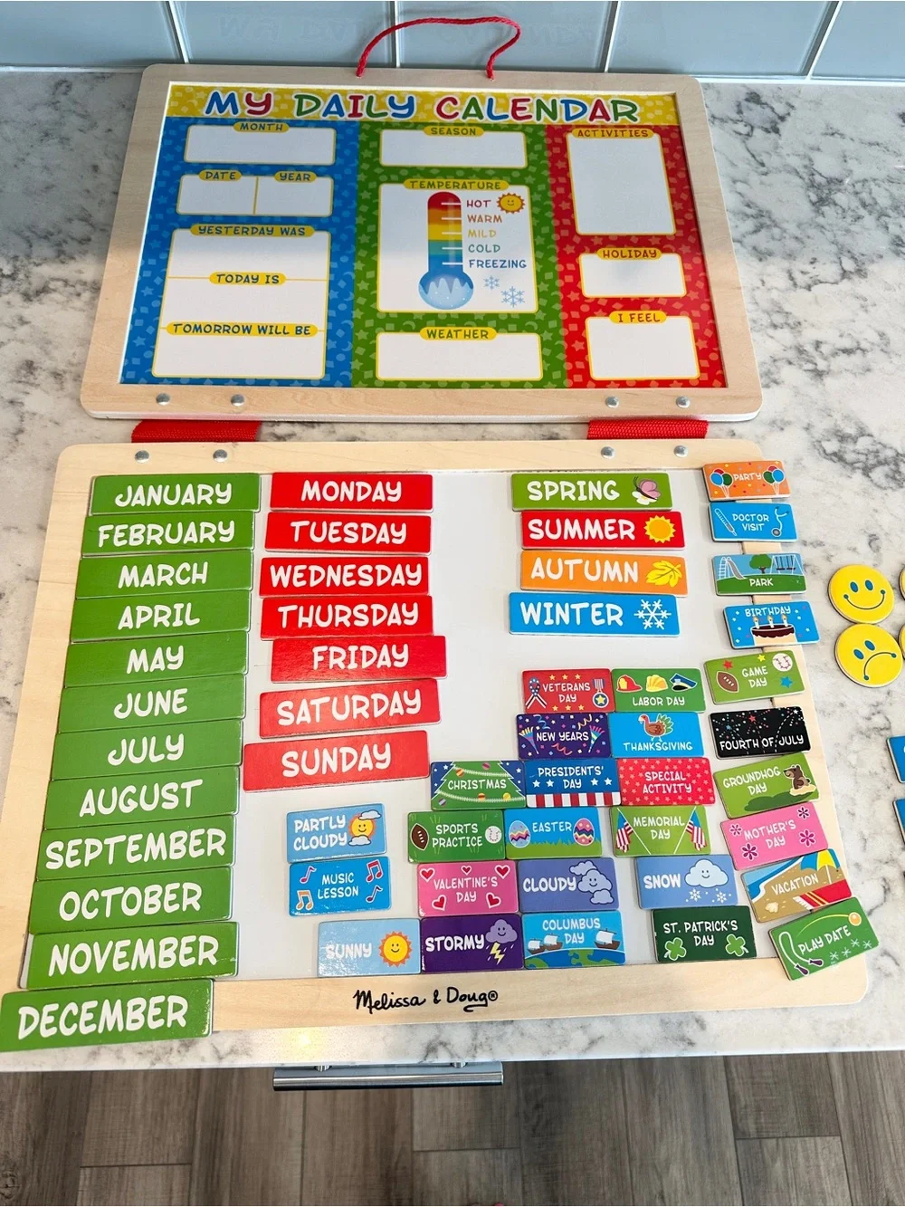 Melissa & Doug Magnetic Daily Calendar Board